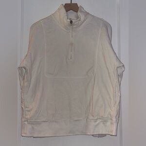 FP Movement White 3/4 Zip Up Sweatshirt